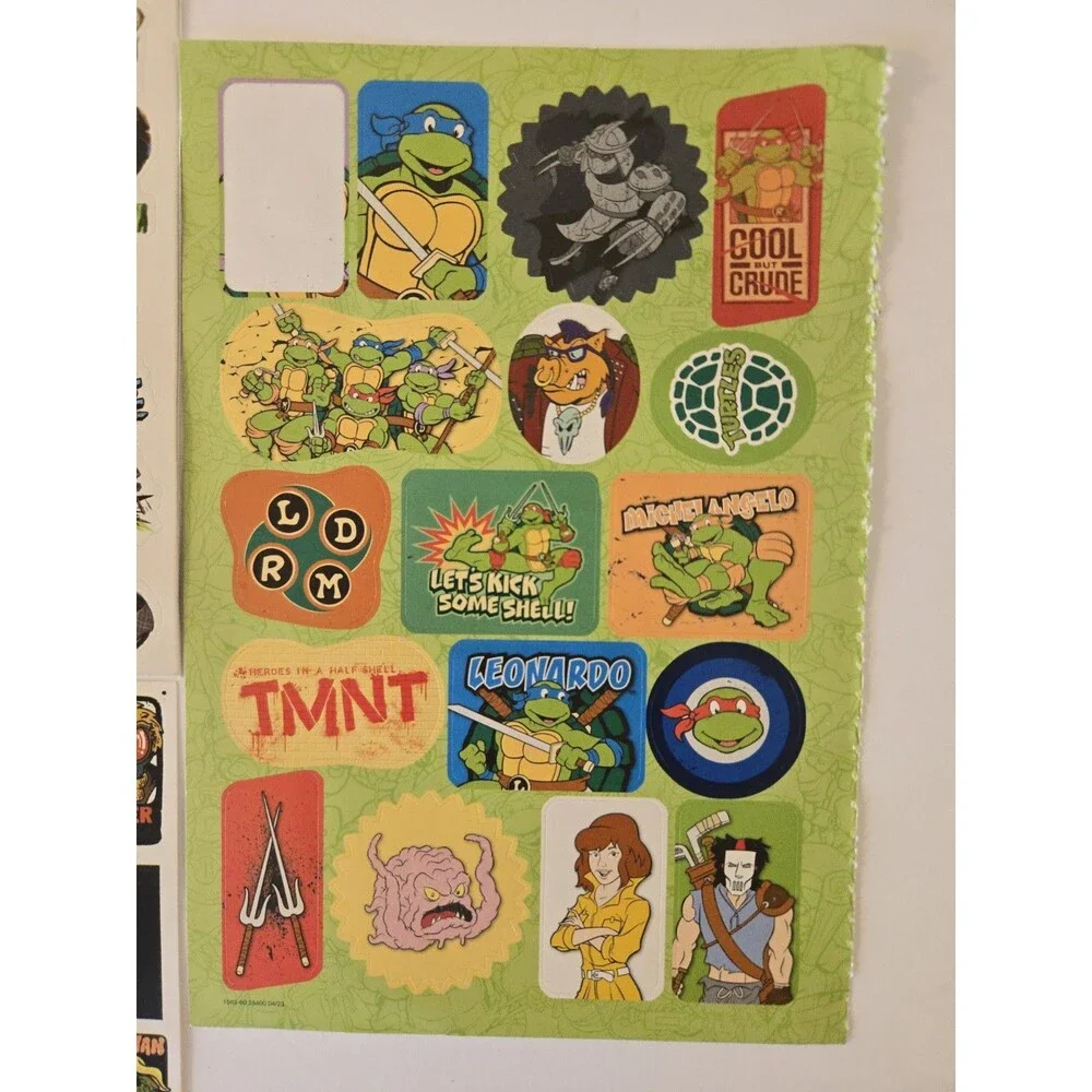 Teenage Mutant Ninja Turtles TMNT Sticker Lot - Puffy, Flat & Decal Sheet Pack